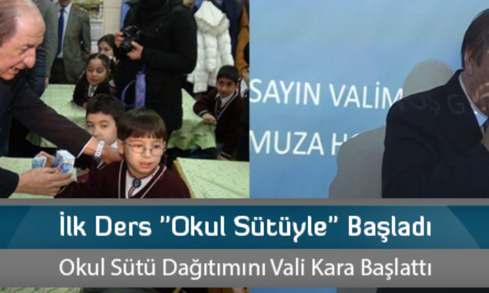 İlk Ders “Okul Sütüyle” Başladı
