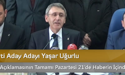 Yaşar Uğurlu’nun Adaylık Açıklaması Pazartesi 21’de ÇRT’de