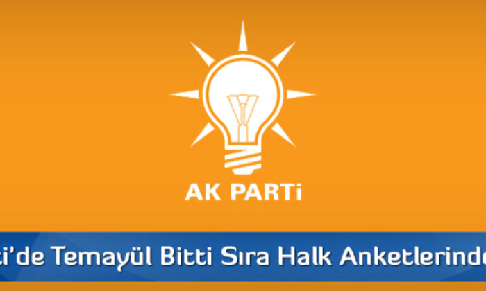 AK Parti’de Temayül Bitti Sıra Halk Anketlerinde