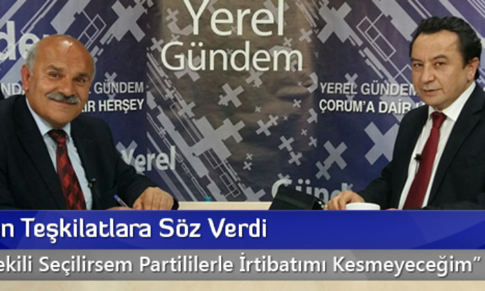 Bozdoğan Teşkilatlara Söz Verdi