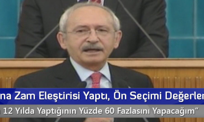 Başbakana Zam Eleştirisi Yaptı, Ön Seçimi Değerlendirdi