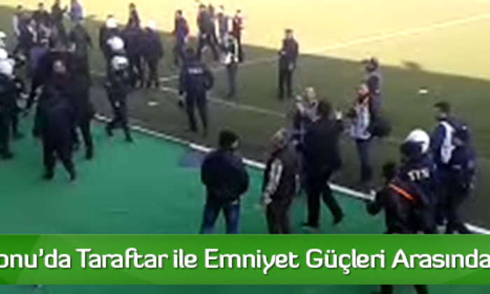 Kastamonu’da Taraftar ile Emniyet Güçleri Arasında Arbede