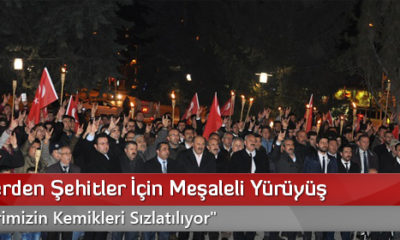 Ülkücülerden Şehitler İçin Meşaleli Yürüyüş
