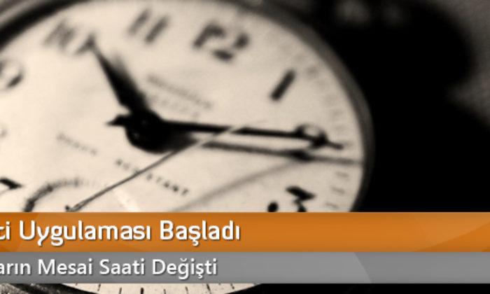 Yaz Saati Uygulaması Başladı