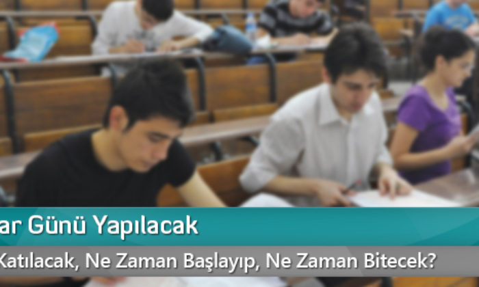 YGS Pazar Günü Yapılacak