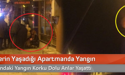 Mültecilerin Yaşadığı Apartmanda Yangın