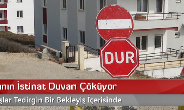 Apartmanın İstinat Duvarı Çöküyor
