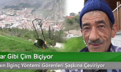 Balık Tutar Gibi Çim Biçiyor