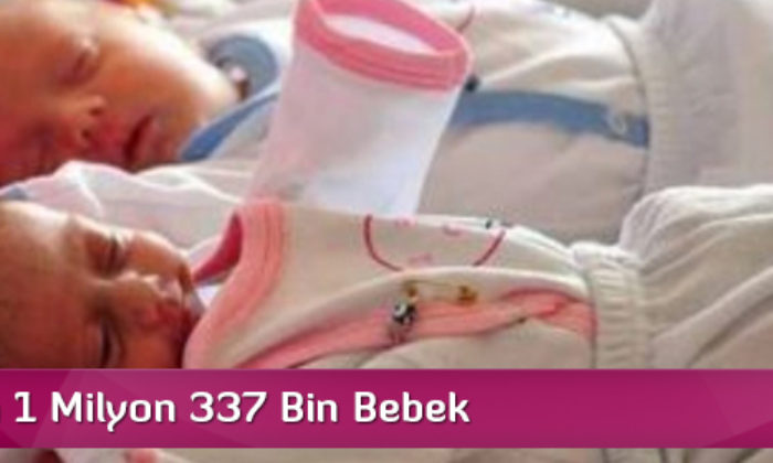 Bir Yılda 1 Milyon 337 Bin Bebek