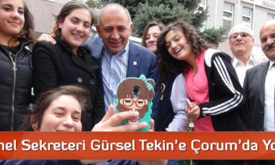 CHP Genel Sekreteri Gürsel Tekin’e Çorum’da Yoğun İlgi