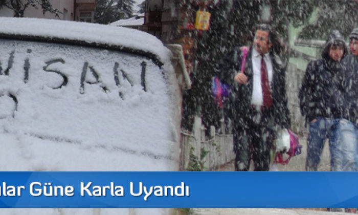 Çorumlular Güne Karla Uyandı