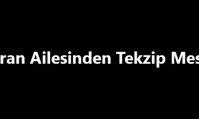 Duran Ailesinden Tekzip Mesajı