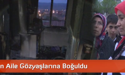 Evi Yanan Aile Gözyaşlarına Boğuldu