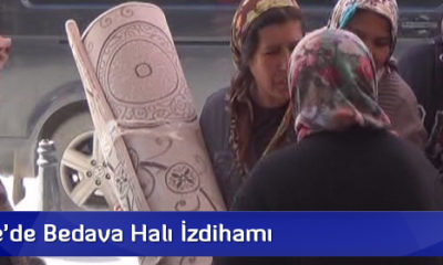 Kırıkkale’de Bedava Halı İzdihamı