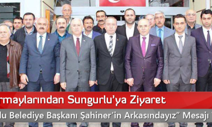 MHP Kurmaylarından Sungurlu’ya Ziyaret