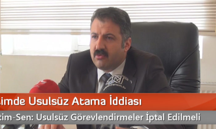 Milli Eğitimde Usulsüz Atama İddiası