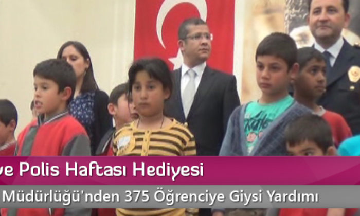 Öğrenciye Polis Haftası Hediyesi