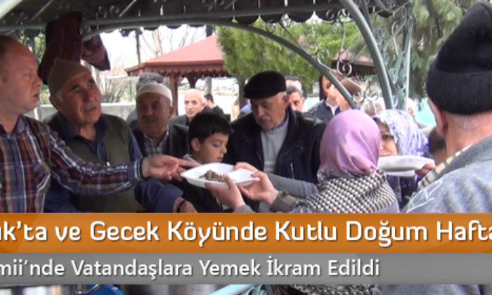 Osmancık’ta ve Gecek Köyünde Kutlu Doğum Haftası