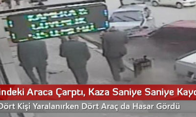 Park Halindeki Araca Çarptı, Kaza Saniye Saniye Kaydedildi