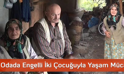 Tek Göz Odada Engelli İki Çocuğuyla Yaşam Mücadelesi