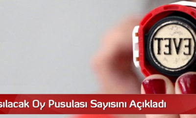 YSK, Basılacak Oy Pusulası Sayısını Açıkladı