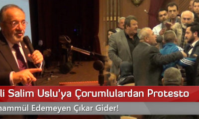 AK Partili Salim Uslu’ya Çorumlulardan Protesto