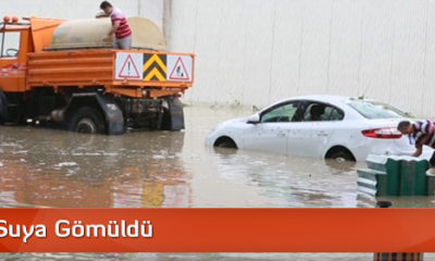 Araçlar Suya Gömüldü