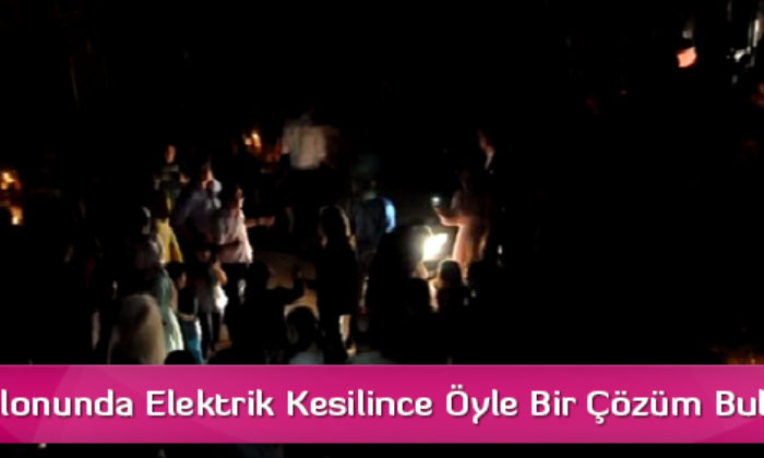 Düğün Salonunda Elektrik Kesilince Öyle Bir Çözüm Buldular ki …