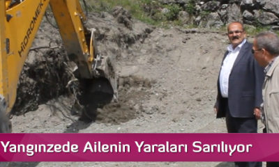 Kargı’da Yangınzede Ailenin Yaraları Sarılıyor
