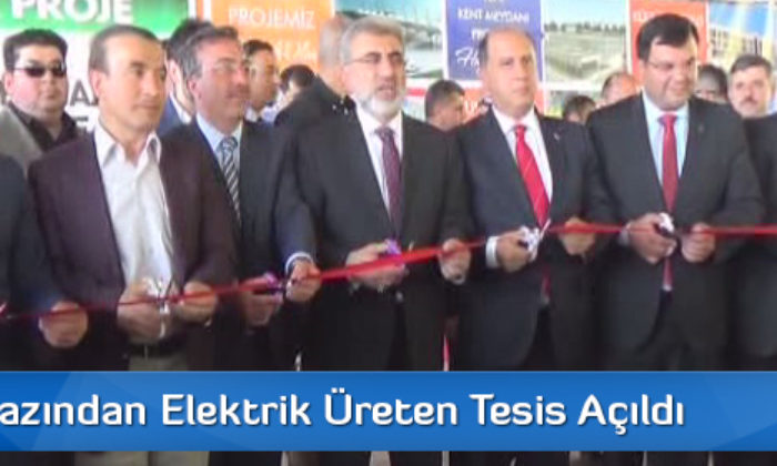 Metan Gazından Elektrik Üreten Tesis Açıldı