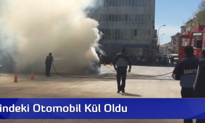 Park Halindeki Otomobil Kül Oldu