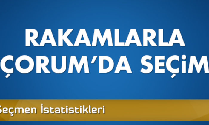 Rakamlarla Çorumda Seçim