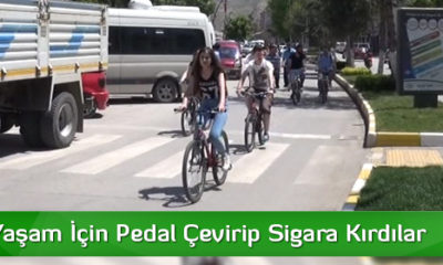 Sağlıklı Yaşam İçin Pedal Çevirip Sigara Kırdılar