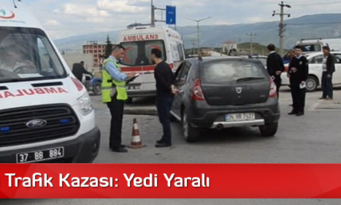 Tosya’da Trafik Kazası: Yedi Yaralı