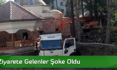 Türbeyi Ziyarete Gelenler Şoke Oldu