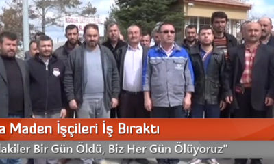 Yozgat’ta Maden İşçileri İş Bıraktı
