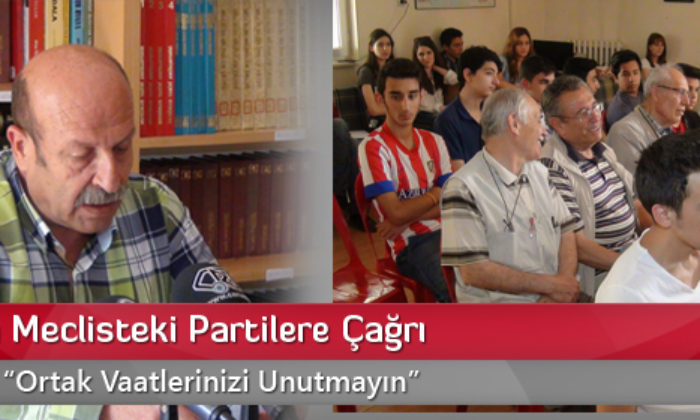 ADD Meclisteki Partilere Çağrı Yaptı