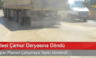 Ata Caddesi Çamur Deryasına Döndü