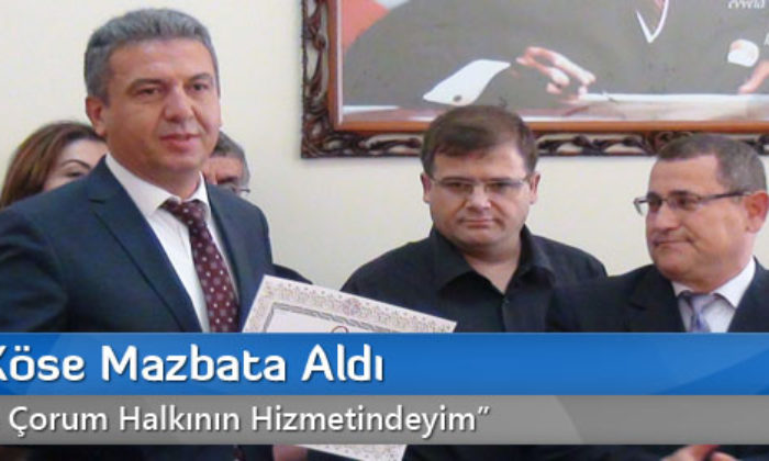 Milletvekili Köse Mazbata Aldı