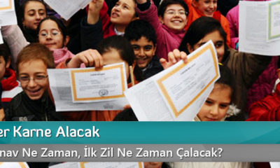 Öğrenciler Karne Alacak