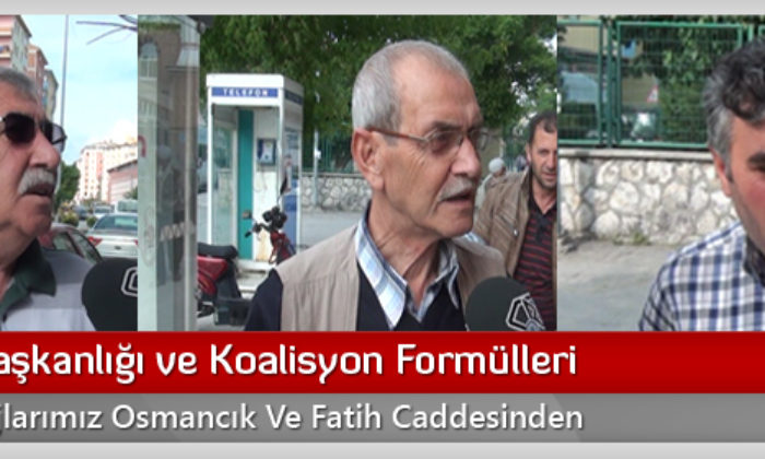 Meclis Başkanlığı Ve Koalisyon Formülleri