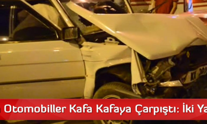 Tosya’da Otomobiller Kafa Kafaya Çarpıştı: İki Yaralı