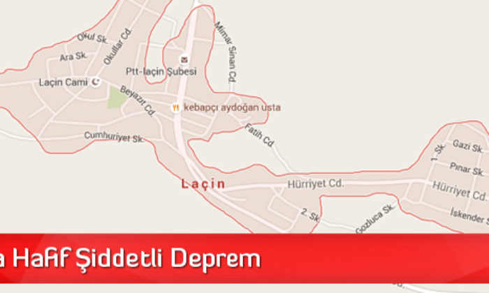 Çorum’da Hafif Şiddetli Deprem