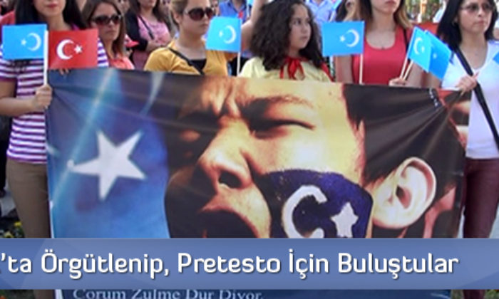 Çin’i Protesto İçin Yürüdüler