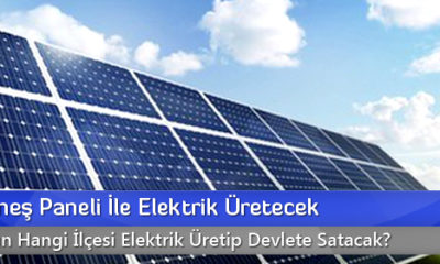 4 Bin Güneş Paneli İle Elektrik Üretecek