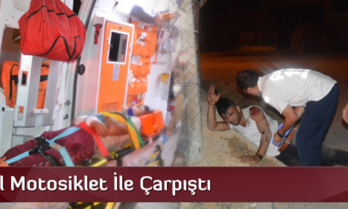 Otomobil Motosiklet İle Çarpıştı