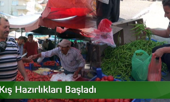 Pazarda Kış Hazırlıkları Başladı