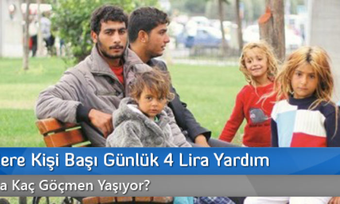 Göçmenlere Kişi Başı Günlük 4 Lira Yardım