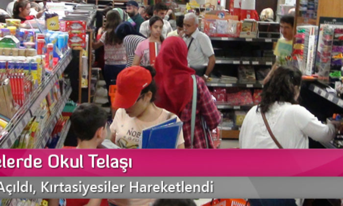 Kırtasiyelerde Okul Telaşı