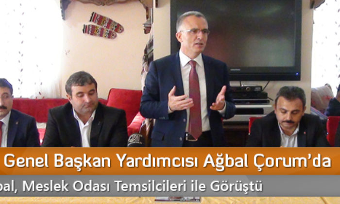 AK Parti Genel Başkan Yardımcısı Ağbal Çorum’da